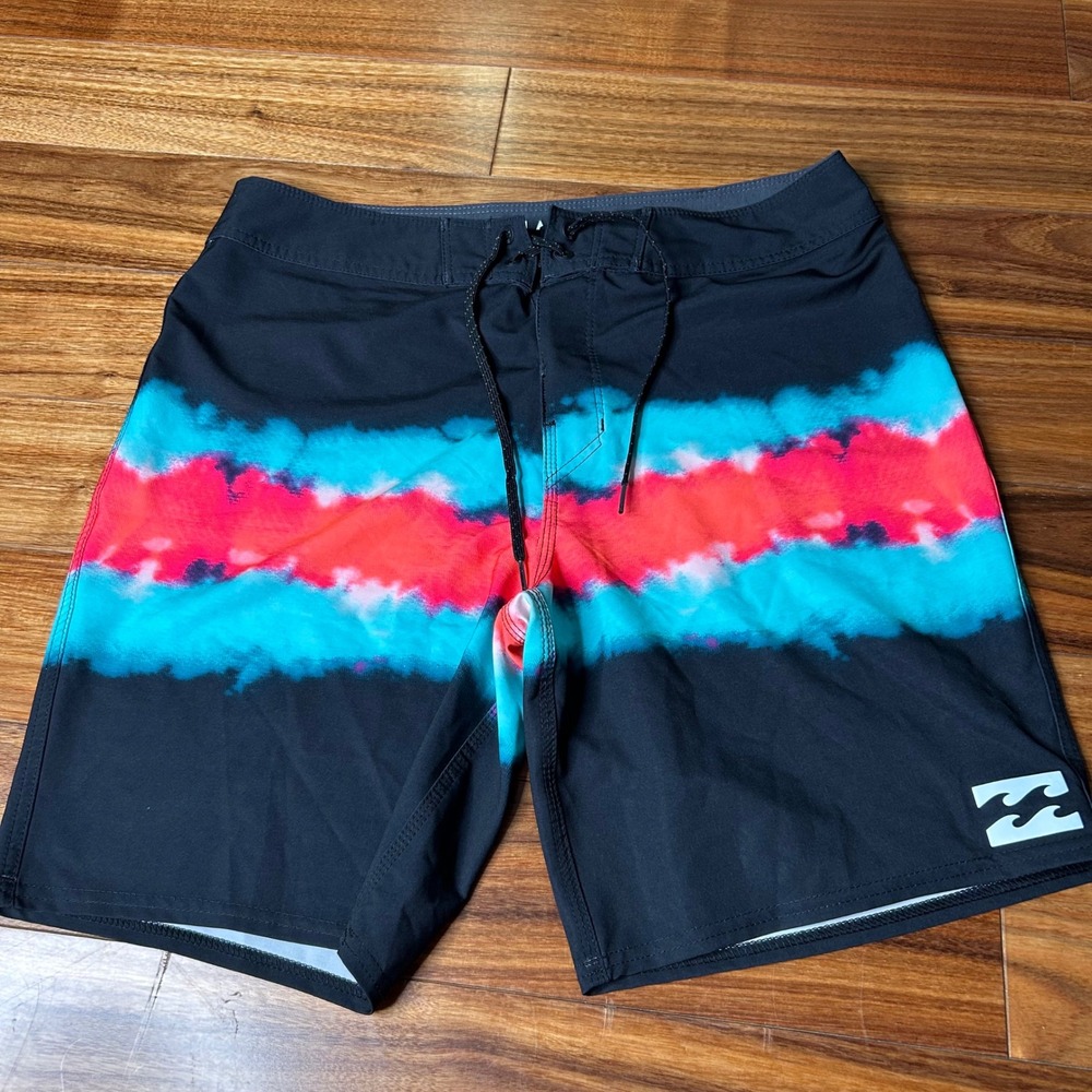 Billabong Platinum X‎ Sundays Board Shorts Men's Size 32 Tie Dye Swim Trunks